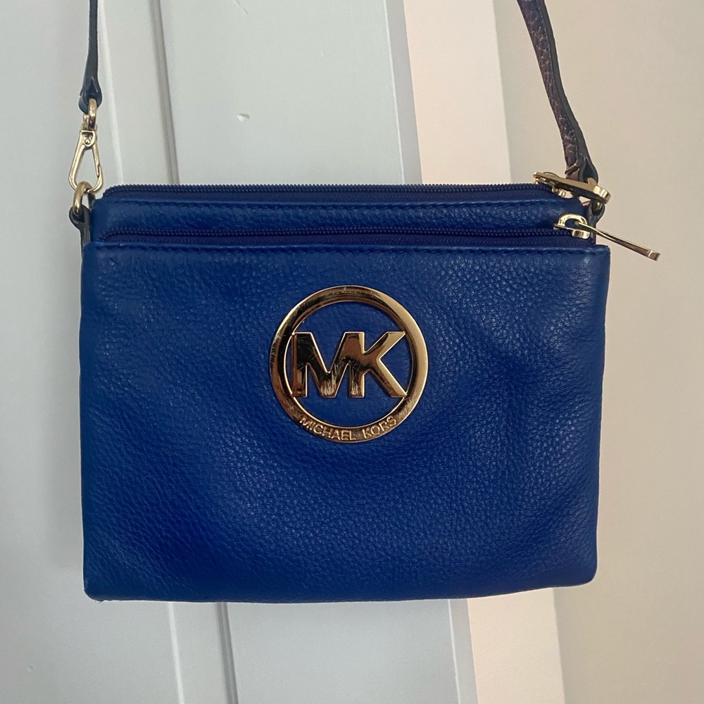 Micharl Kors Blue Crossbody